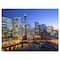 Designart - Chicago River with Bridges at Sunset - Cityscape Canvas Print